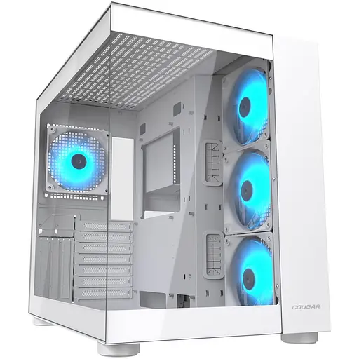 Корпус Cougar FV150 RGB без блока питания, белый (FV150 RGB White) - фото 1