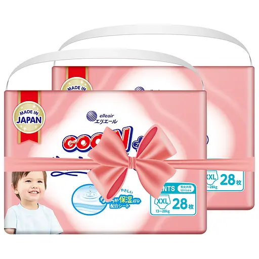 Трусики-подгузники GOO.N Plus для детей 13-25 кг ХXL 56 шт.