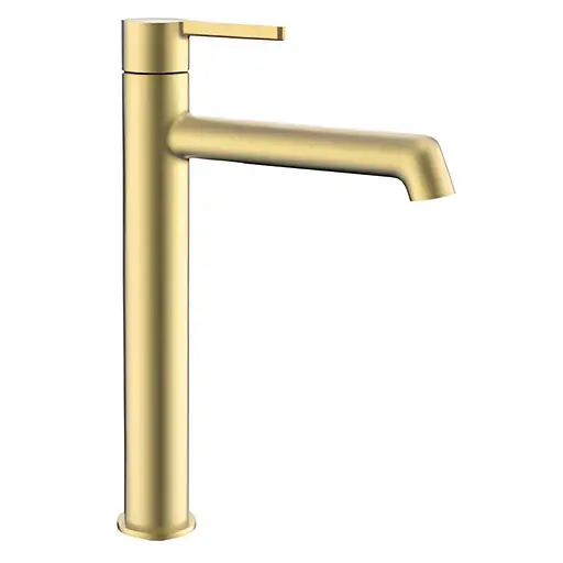 Смеситель для умывальника высокий Koer KB-11029-12 матовое золото KR5502 - фото 1