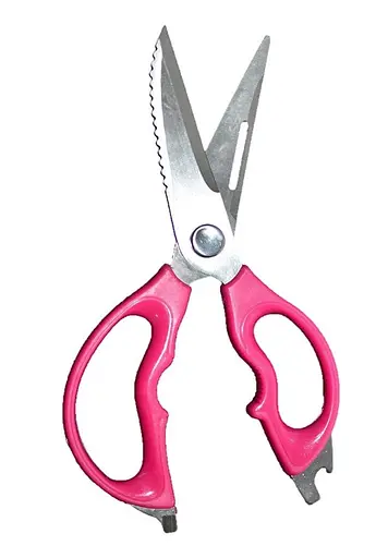 Многофункциональные кухонные ножницы 3в1 King Gary S‑229 с орехоколом и открывалкой 24,5см толщина 2мм Красный - фото 2