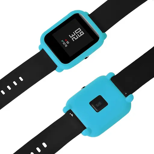 Защитный чехол Tamister для смарт-часов Amazfit Bip/Bip Lite/Bip S голубой - фото 5