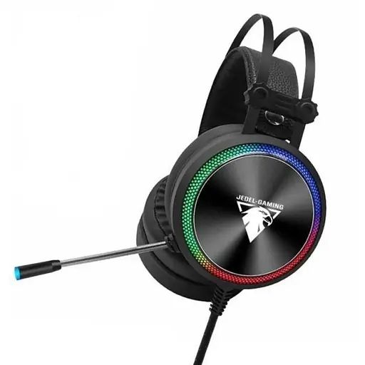 Наушники накладные Jedel GH-213 игровые с LED подсветкой Jack 3.5 черный