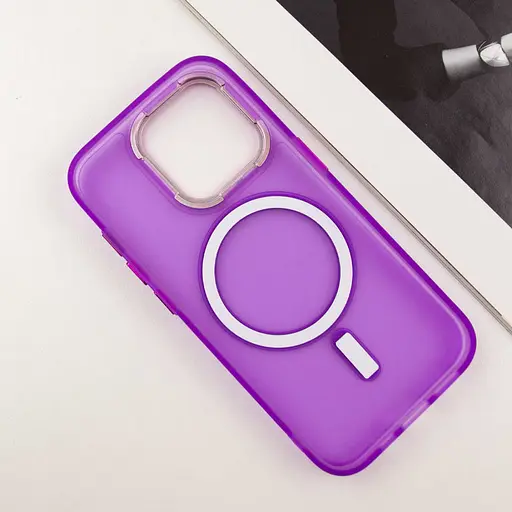 Чохол Epik TPU+PC Lily with MagSafe для Apple iPhone 15 Pro 6.1 Purple - фото 4