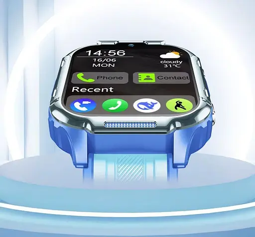 Дитячий смарт-годинник Lemfo D55, 4G GPS Wi-Fi SIM синій - фото 10