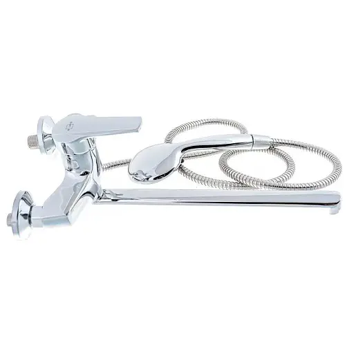 Смеситель для ванны однорычажный Solone SIT7-A182 с душевым набором Хром 30412 - фото 4