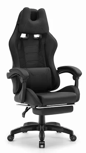 Компьютерное кресло Hell's HC-1039 Black (тканина) - фото 4