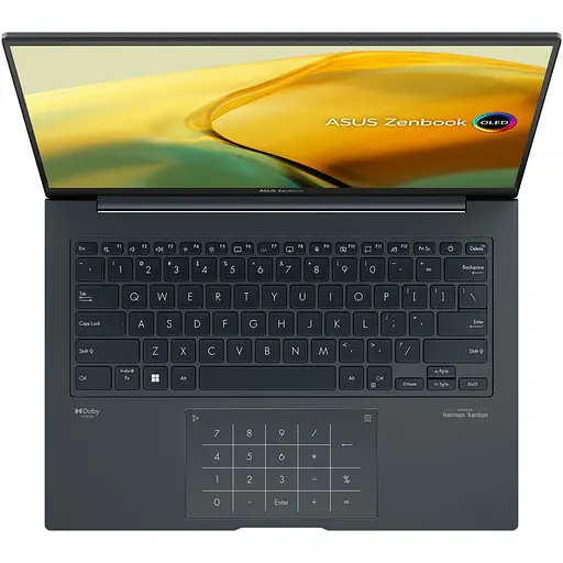 Ноутбук ASUS Zenbook 14X OLED UX3404VA с процессором Intel Core i5-13500 Pana la 4.70 GHz, 14.5", 2.8K OLED, 16GB, 1TB SSD, Intel Iris Xe графикой, Windows 11 Pro, Inkwell серый - фото 3