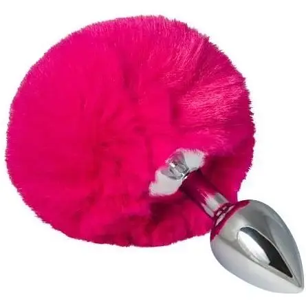 Анальна пробка з хвостом SKN-Z23 (розмір S), Бордовый