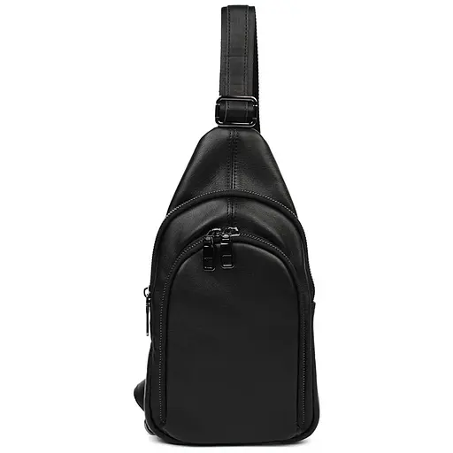 Мужской кожаный рюкзак слинг LIMARY 30х16.5х5 см sum0028215 - фото 7