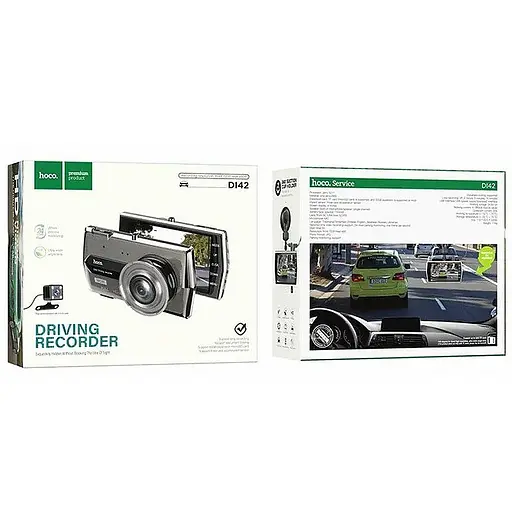 Відеореєстратор Hoco DI42 Digital display (with rear camera) - фото 5