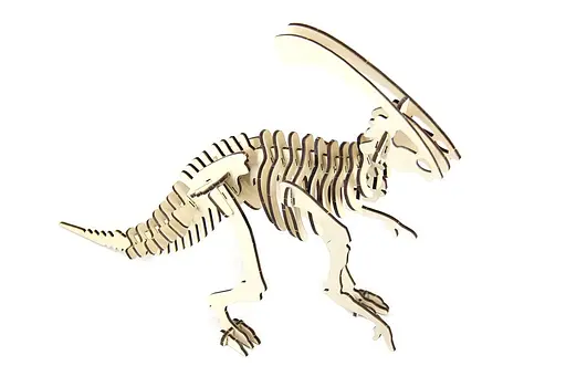 Дерев'яний конструктор "Паразауролоф" 35 деталей - фото 5