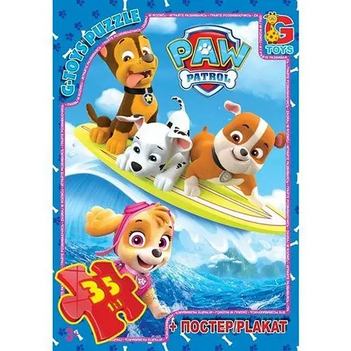 Детский пазл Paw Patrol Щенячий патруль PW0817 плакат 35 элементов