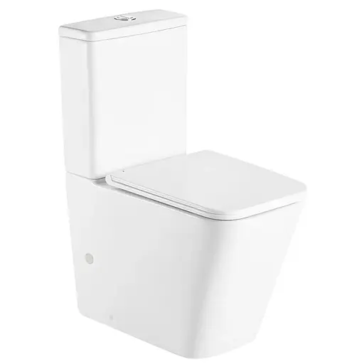 Унитаз-компакт Mixxus Premium Quadro-0401-R 610x365x825 мм, Rimless MP6457, Белый - фото 1