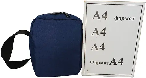 Чоловіча сумка через плече Антизлодій з Rfid захистом синя LS sum0028742 - фото 10