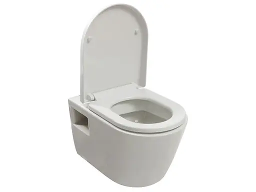 Унитаз подвесной Newarc 3825 с сидением Soft Close, Белый - фото 1