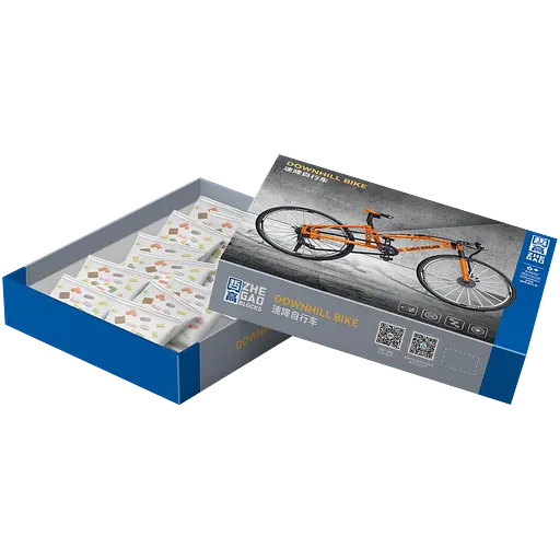 Конструктор велосипед  ZHEGAO DOWNHILL BIKE  швидкісний гірський 253 деталі - фото 8