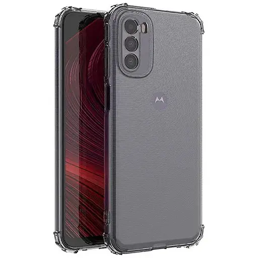 TPU чехол GETMAN Ease logo усиленные углы Full Camera для Motorola Moto G31 Бесцветный (прозрачный)