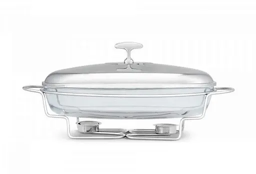 Мармит овальный настольный подогреватель еды Edenberg EB-1443 3 л термостойкая стеклянная посуда с подогревом - фото 3