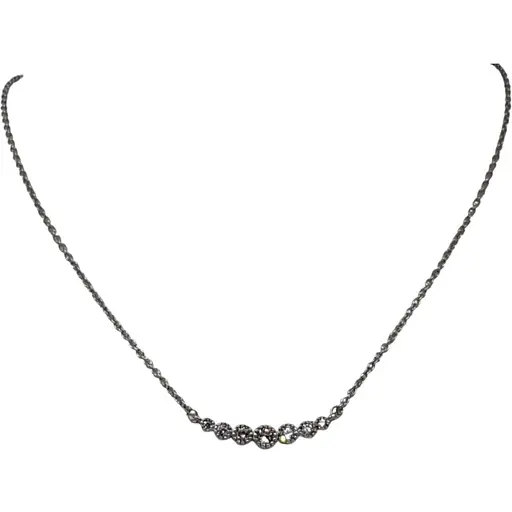 Серебряное колье Диама с фианитами. Артикул 51011939095