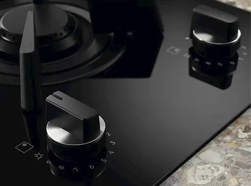 Варильна поверхня комбінована Electrolux 60 см розширена зона чугун чорний - фото 3