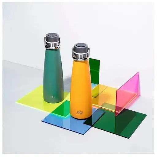 Термос з екраном Kiss Kiss Fish Vacuum Cup S-U47WS-E 475 мл рожевий - фото 4