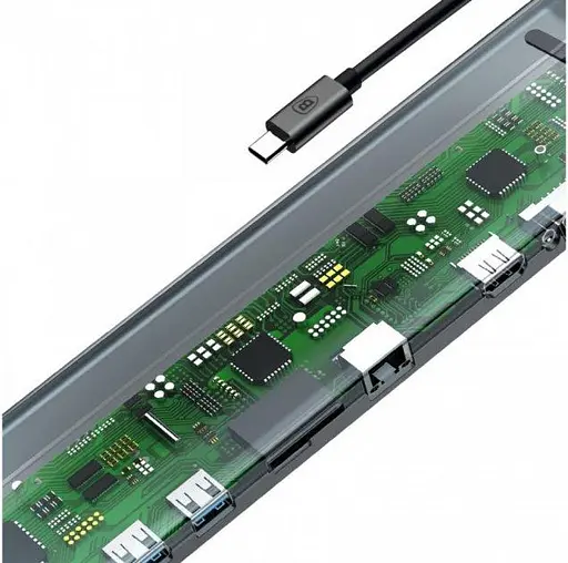 Хаб адаптер Baseus 10-в-1 Type-C CATSX-F0G - фото 4