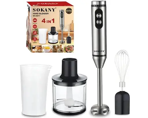 Занурювальний блендер Sokany SK-02011 нержавіюча сталь 800 Вт - фото 9