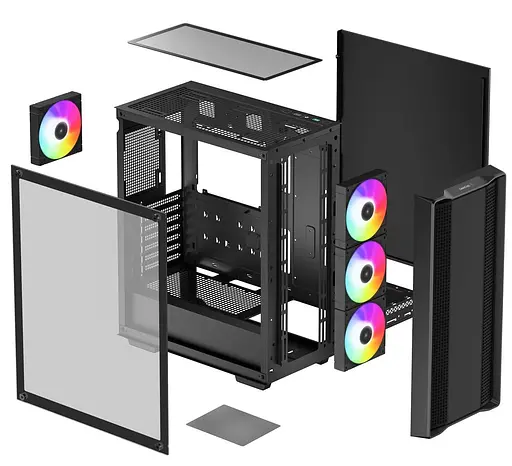 Корпус Deepcool CC560 ARGB V2 Black (R-CC560-BKTAA4-G-2) Без БП - фото 11