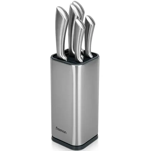 Набір ножів Fissman Jarl в металевій підставці 6 предметів (2719)