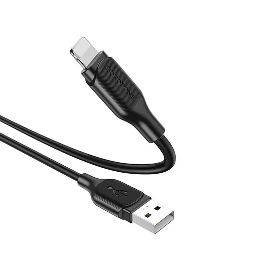 Кабель Borofone BX42 USB to Lightning 1 м чорний