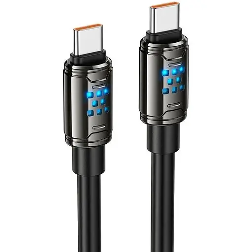 Кабель Hoco Type-C до Type-C Joy charging data cable U143 1.2 м 240W - фото 1