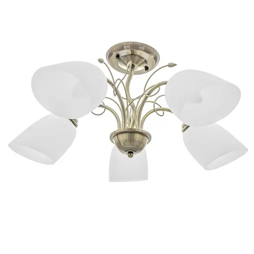 Люстра стельова Brille в спальню E27 60W BZ (LK-573C/5)