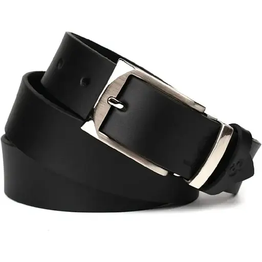 Ремінь шкіряний Grande Pelle чорний 120х3.5х0.5 см acs0032058 - фото 1