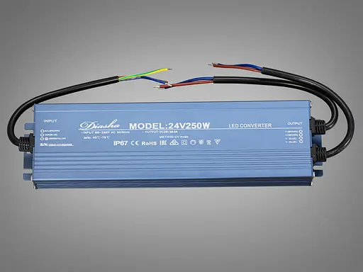 Блок живлення 24В, для підключення LED стрічки, 250Вт, 10.4А - фото 1