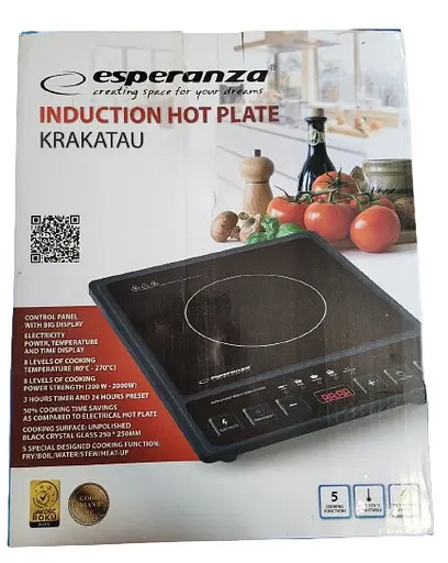 Настольная индукционная плита Esperanza EKH005 Krakatau 2000 Вт Черная - фото 4