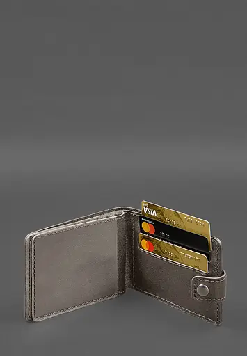 Кожаная обложка-портмоне для удостоверения участника боевых действий (УБД) Темно-бежевая - фото 5