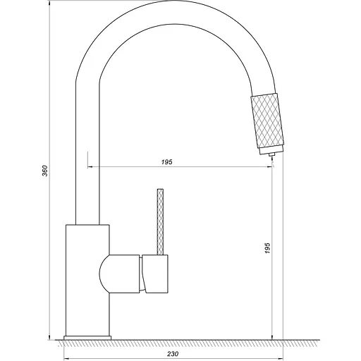 Смеситель для кухни под осмос Topaz Corsica TC-8801-H39-PVD Нержавеющая сталь - фото 5