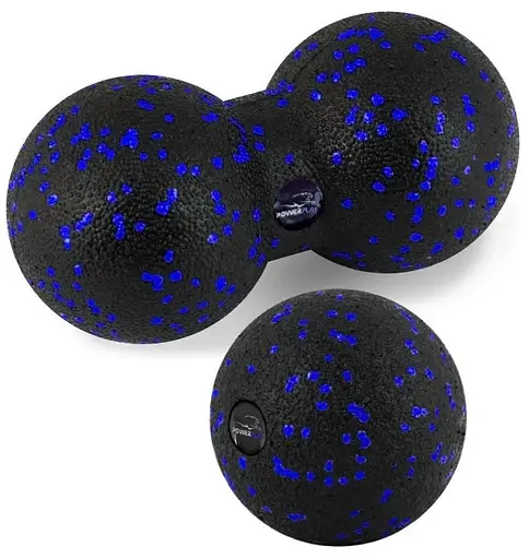 Набір м'ячів для масажу та йоги PowerPlay PP_4090 EPP (Комплект з 2 штук) Blue (PP_4090_Blue) - фото 1