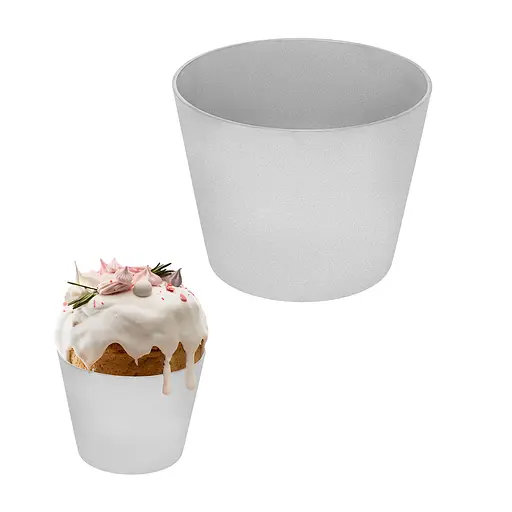 Форма польская для выпечки пасок, пасхальных куличей, хлеба и кексов 1.0 л, Полімет 81622 - фото 5