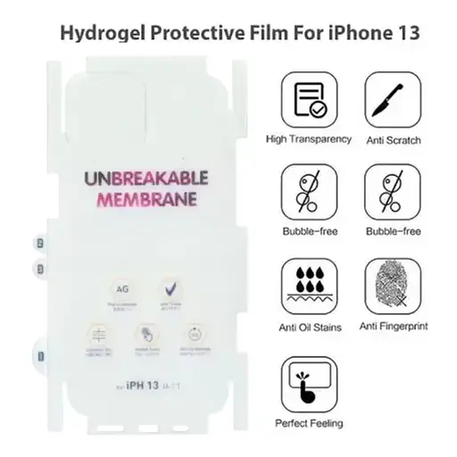 Захисна плівка DK для Apple iPhone 13 | AG Matte Unbreakable Membrane HydroGel 360° (clear) - фото 4