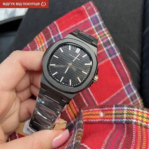 Мужские водостойкие наручные часы Lee Cooper Brand (Черные) - фото 10