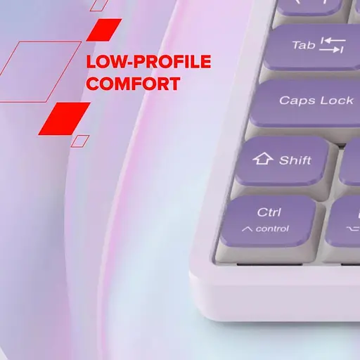 Клавиатура Canyon Keyboard OnType 10 Low Profile EN Wired Violet (CNS-HKB10V) - фото 6