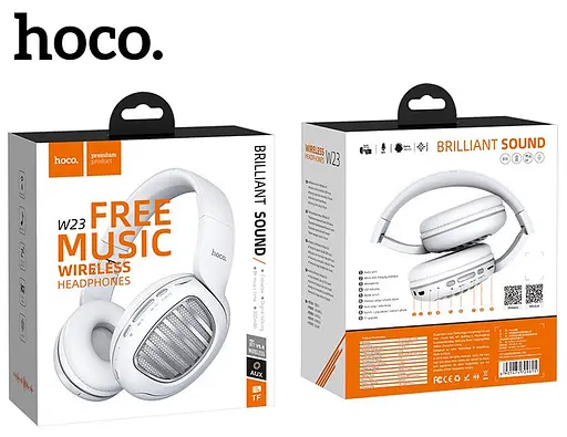 Навушники стерео гарнітура Hoco W23 Brilliant sound (Білий) - фото 4