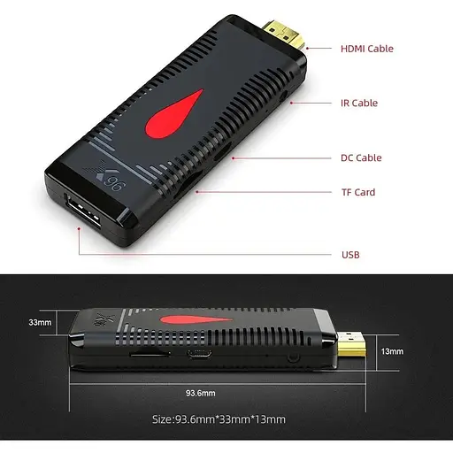 ТБ плеєр-приставка Allwinner TV Stick X96 S400 2/16 ГБ - фото 7