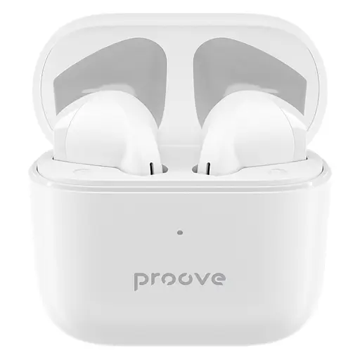 Бездротові навушники Earphones Proove Mainstream, IPX4, ENC, BT5.3, 40mAh, 400mAh, 4h, TWS white UA UCRF - фото 2