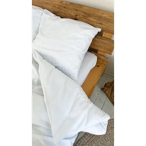 Комплект постельного белья Евро #Snow white белоснежный - фото 5