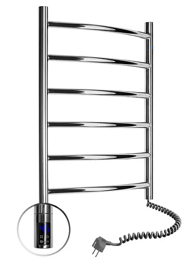 Електрична рушникосушарка Navin Камелія 480x600 Sensor права з таймером 10-007033-4860, Хром, Праве, Електронний - фото 4