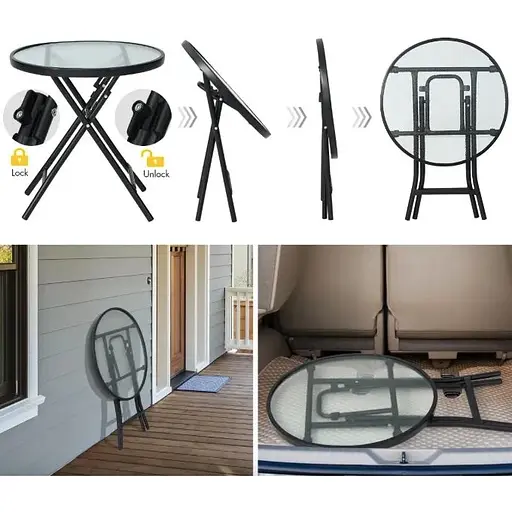 Садовий стіл Costway Sigma X-подібна конструкція - фото 7