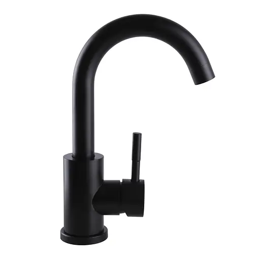 Смеситель для умывальника Globus Lux Alpen SBT1-101S-BB Черный матовый - фото 4