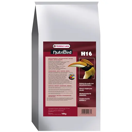 Гранулированный корм для крупных плодоядных и насекомоядных птиц Versele-Laga NutriBird H16 10 кг (5410340220771) - фото 1
